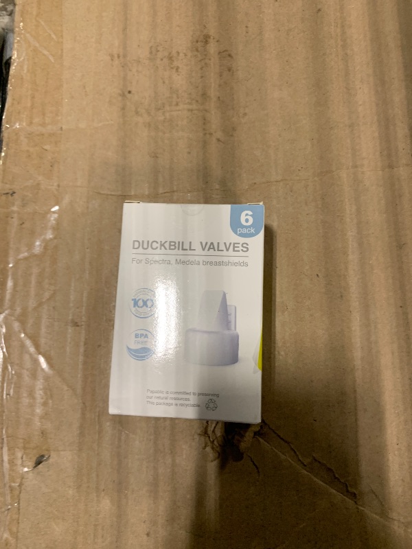 Photo 1 of [6-Count] Papablic Duckbill Valves for Spectra and Medela, Replaceable Duckbill Valves for Spectra S1 Spectra S2 valves and Medela Pump in Style, BPA/DEHP Free White