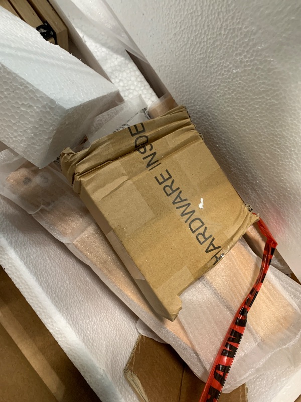 Photo 1 of *MISSING PARTS UNKNOWN*
Sweetcrispy Solid Wood Bed Frame, Full Size Bed Base with Wood Slat Support, Sturdy, Stylish & Noise-Free Design, No Box Spring Needed, Easy Assembly, 12 in Natural Pine