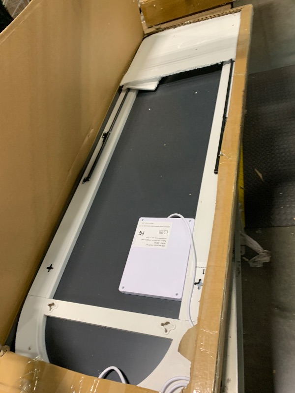 Photo 1 of DUMOS Arched Full Length Mirror with Light - 20"×63" LED Floor Standing Mirror with 3 Color Lights & Wall Mounted for Bedroom, Dressing Room, Living Room, Bathroom