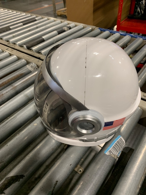 Photo 1 of ****ONLY HELMET***** MISSING PARTS***** Spooktacular Creations Halloween Astronaut Costume for Kids, Unisex White Astronaut Outfit Set with Helmet, Toddler Pilot Jumpsuit for Halloween Costume Dress-Up Party (3T, 3-4 yrs)