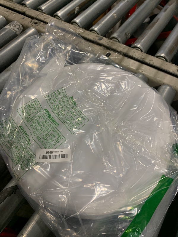 Photo 1 of ***ONLY ONE WHITE**** hobbyme  Large Collapsible Round Popup Laundry Hamper with Lid,Foldable Mesh Hamper with Reinforced Handles and Solid Bottom,White and Black Laundry Basket