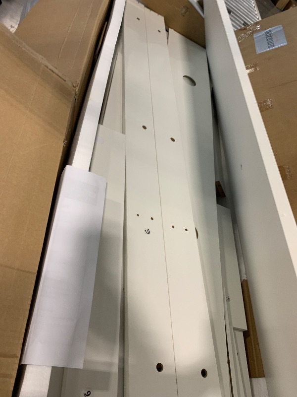 Photo 1 of ****UNKNOWN IF MISSING PARTS***** YITAHOME TV Stand for 75/80 Inch TV, White Entertainment Center 70 Inches Wide, Media Furniture TV Table with with Power Outlet, TV Consoles for Living Room, Curved Desktop