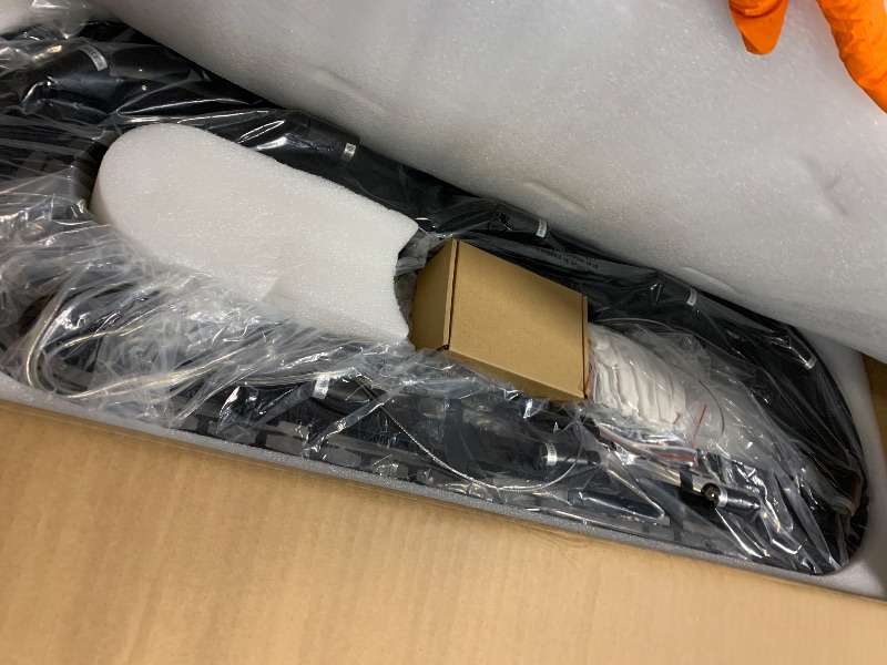 Photo 1 of *****SIMILAR ITEM**** SOME BROKEN PCS**** NEW******* Black Led Modern Crystal Chandelier: 39.3" Rectangle Linear 3 Color Dimmable Chandeliers for Dining Room Over Table - Luxury Rectangular Contemporary Oval Light Fixture for Living Room Bedroom Foyer