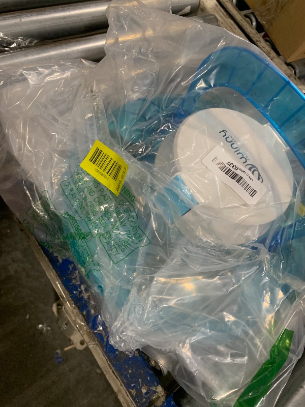 Photo 1 of (2025 Upgrade) Cordless Robotic Pool Cleaner, Lasts 80 Min, Automatic Vacuum for Above-Ground Pools up to 645 Sq.ft,Portable, Self-Parking (Transparent Blue)