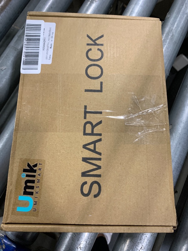 Photo 1 of UMIK UMIKSMART Fingerprint Smart Door Lock, Keyless Biometric Door Knob with Handle, Digital Door Lock with Keypad for Bedroom, Hotel, Office, Apartment (Matte Black in Zinc)