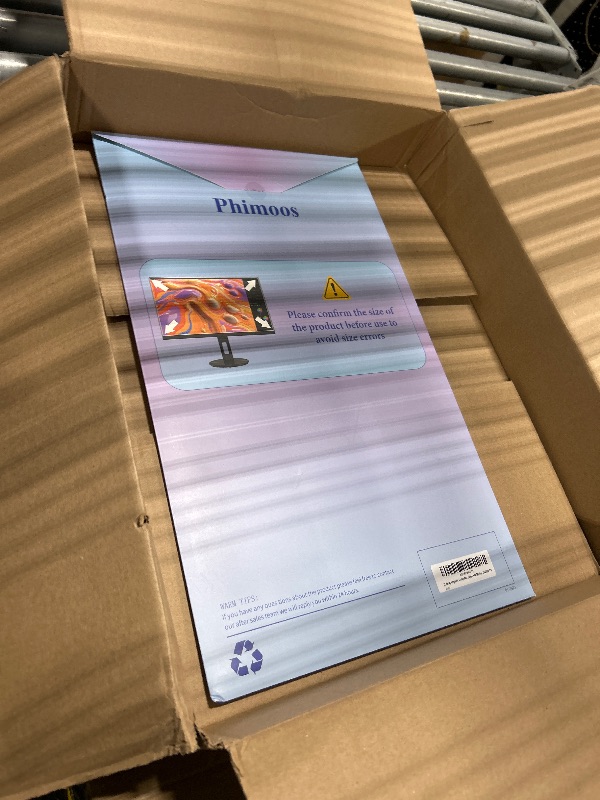 Photo 1 of [2 Pack] Magnetic Computer Privacy Screen Filter 24 Inch for Frameless Monitor 16:9 Aspect Ratio, Removable Anti Glare Blue Light Protector, Double Sided Reversible Eye Care 24in Film