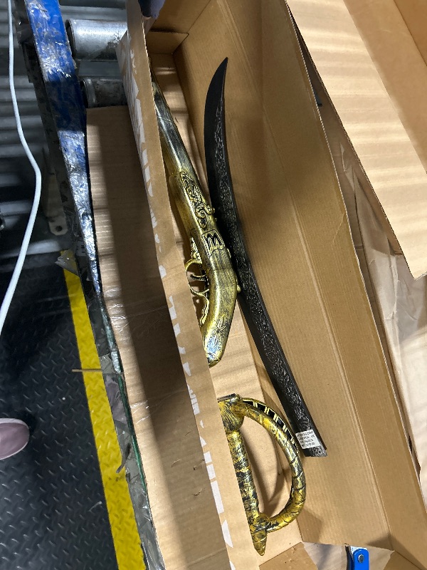 Photo 1 of ***BROKEN SWORD***
JOYIN 28 Inches Pirate Sword and 16 Inches Pirate Pistol Set,Halloween Party Costume Accessories