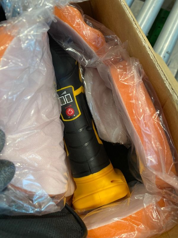 Photo 1 of **UNTESTED**
Niusken Cordless Car Buffer Polisher kit [2x 2000mAh 21V Batteries & 18 PCS Attachments] 6-Speed Orbital Design, LED Display, 6 Inch Lightweight Detailing Tool for Waxing, Polishing & Scratch Removal