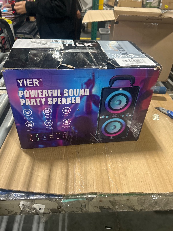 Photo 1 of ***ITEM SIMILAR***
TPyesss Bluetooth Speakers, 80W(Peak) Wireless TWS Portable Bluetooth Speaker, Beat-Driven Lights, 100dB Loud Stereo Speaker with BassUp, Speakers with Subwoofer for Outdoor, Party, Camping
