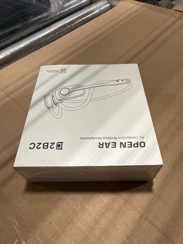 Photo 1 of ** FACTORY SEALED**Bluetooth Headphones, Bluetooth V5.4 Wireless Headphones with Noise Cancelling Mic, 12H Playtime, 15.4mm Diaphragm Driver, Open Ear Headset for Office Meeting Running Cycling Driving (Black)