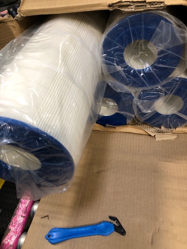 Photo 1 of Future Way CCP320 Pool Filter Cartridges Replacement for Pentair Clean & Clear Plus 320, Replace Pleatco PCC80-PAK4, Pentair R173573, 160340, 320 sq.ft, 4 Pack