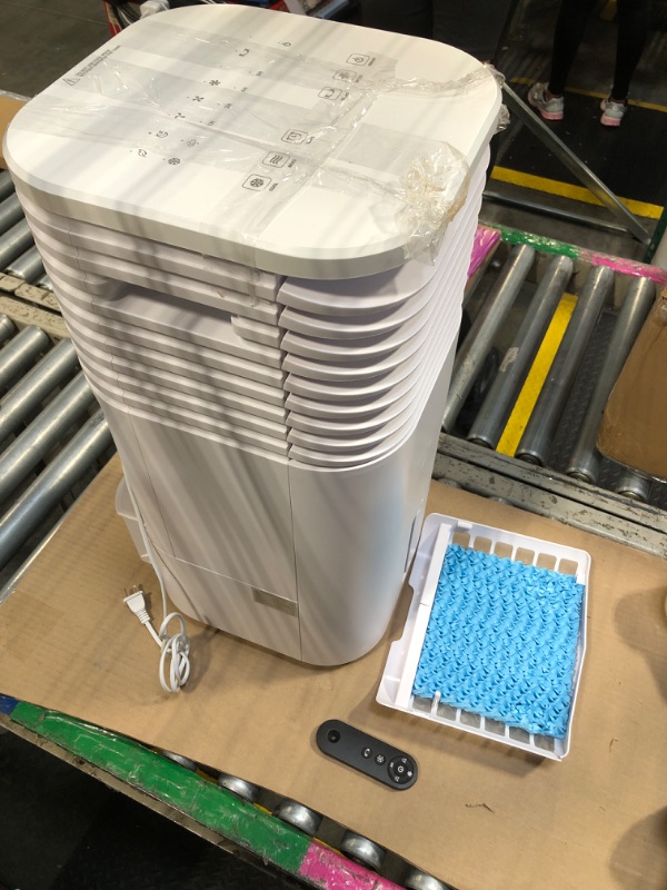 Photo 1 of **USED**
24" Windowless Portable Air Conditioner, 15H Timer & 120°Oscillation, 3-IN-1 Portable AC Unit with Remote, 2-Gal Tank, 3 Modes & 3 Speeds, Ultra-Quiet Ventless Swamp Cooler for Room Home Office, Ivory