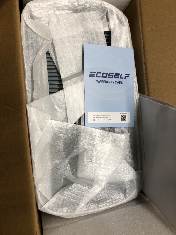 Photo 1 of ECOSELF Smart Air Purifier for Home Large Rooms, with WiFi Control, Covers Up to 2400 Ft², Smart Mode, AQI Display, 22dB Sleep Mode & Aromatherapy with 2X-Power Filtration, HAP603WF, Bright White