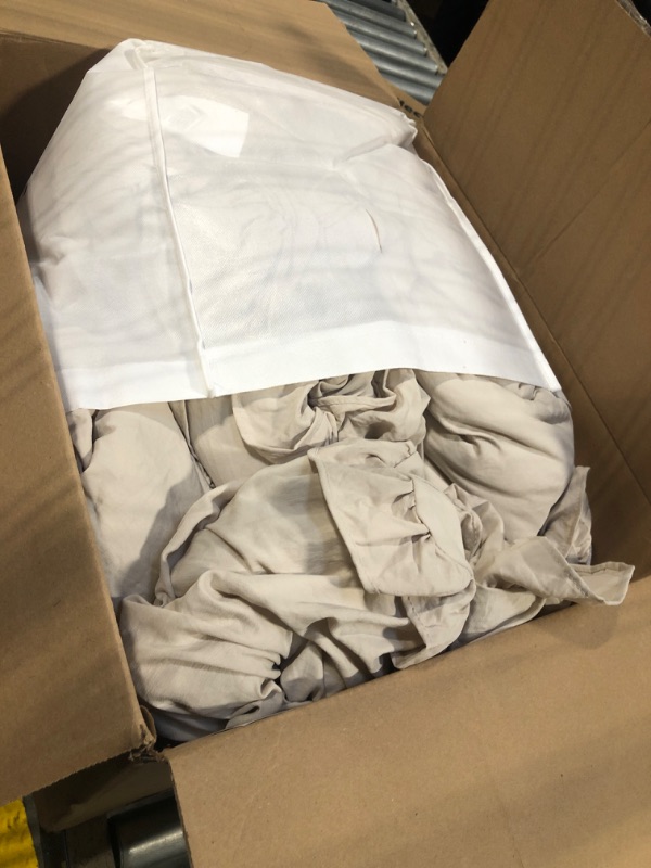 Photo 3 of Lush Decor Reyna Ruffle Comforter Set - 3 Piece Cozy Ruffled Bedding Set - Timeless Elegance and Comfort for Bedroom - California King, Wheat