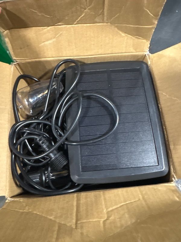 Photo 1 of **MISSING REMOTE**
addlon 54(48+6) FT Solar String Lights Waterproof,Patio Lights Solar Powered with Remote & USB Port 15+1 LED Shatterproof Bulbs 3 Light Modes, Dimmable Solar Light for Camping Backyard Garden