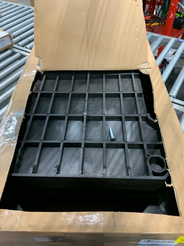 Photo 1 of ***UNTESTED & MAJOR DAMAGE***
Aain 2 Shelf Heavy Duty Plastic Utility Cart, Supports Up to 600 Pound Black Rolling Utility Cart. 34 x 17 Inch Service Cart, 2 Fixed 2 Swivel Wheels, Ergonomic Handle Great for Warehouse, Garage