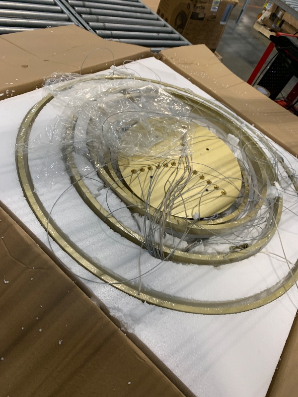 Photo 1 of
Gold Crystal Chandelier 4 Ring Modern Led Crystal Chandelier Light Fixture Ceiling Hanging,Luxury Large 31.5 inch Dimmable Modern Ceiling Light Fixtures Led...