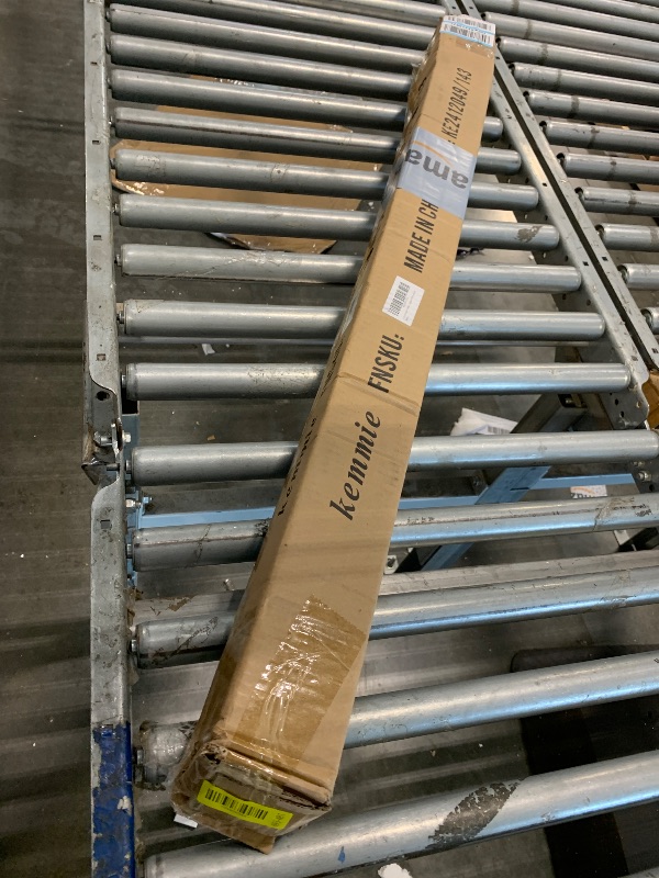 Photo 1 of 1" Curtain Rod Telescoping Single Drapery Rod 36-72 Inches, Square Finials, Bronze