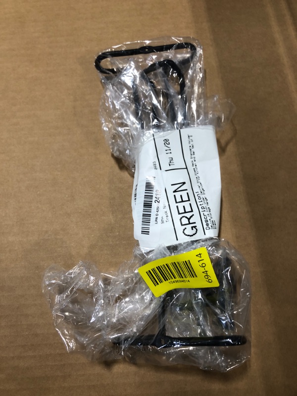 Photo 1 of **MISSING PARTS**
GeLive 10 Inch Under Cabinet Wine Glass Rack Stemware Holder Glass Storage Hanger Organizer for Kitchen and Bar Set of 2 (Black)