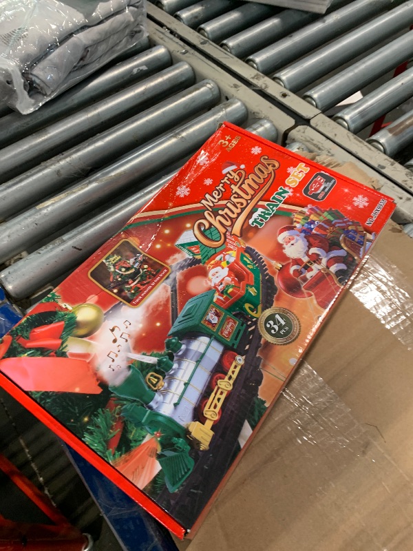 Photo 1 of **UNTESTED**
Hanging Christmas Train Set with Light/Smoke/Sound, Train Set Around Under The Christmas Tree, Best Christmas Decoration Indoor Gifts for Families