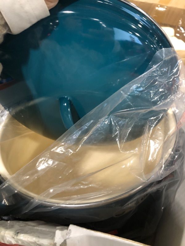 Photo 1 of **SIMILAR TO PHOTO** Le Creuset Enamel on Steel Traditional Stockpot, 16 qt., Marseille with Stainless Steel Knob