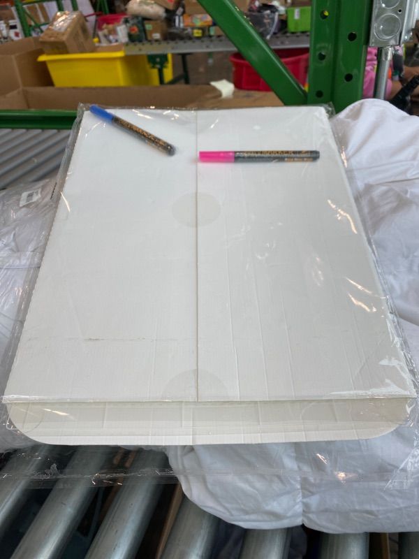 Photo 1 of ***MISSING PIECE*** JJPRO Non Magnetic Dry Erase Calendar for Fridge-Reusable Monthly&Weekly Planning Board, List and Blank Board for All Smooth Surfaces. Clear Reusable Board Sticks to Fridge,Wall,Door&Glass