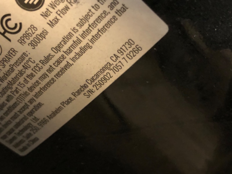 Photo 1 of /*/* NO LIGHT TO INDICATE IT IS ON **
VEVOR 950W Stand Airless Paint Sprayer, 3000PSI High Efficiency Electric Airless Sprayer, Handheld Paint Sprayers for Home Interior and Exterior Furniture and Fences, Fine and Even Painting Effect