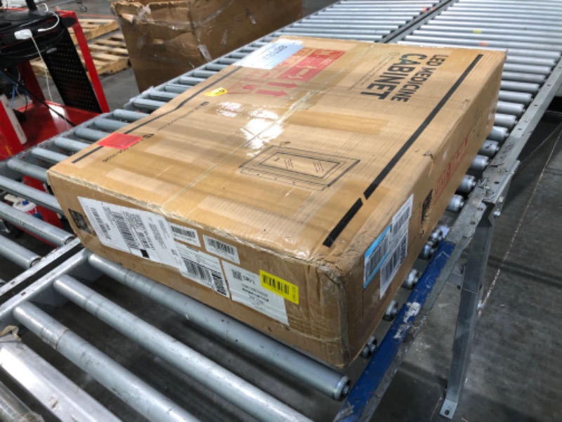 Photo 1 of ** FACTORY SEALED ** SOLD AS IS, NO REFUND/RETURN**
TokeShimi 20x26 Recessed Medicine Cabinet Mirror with Lights Tempered, 3-Color Stepless Dimmable Led Mirrored Medicine Cabinet Defog and Electrical Outlets, Modern Mirror with Storage