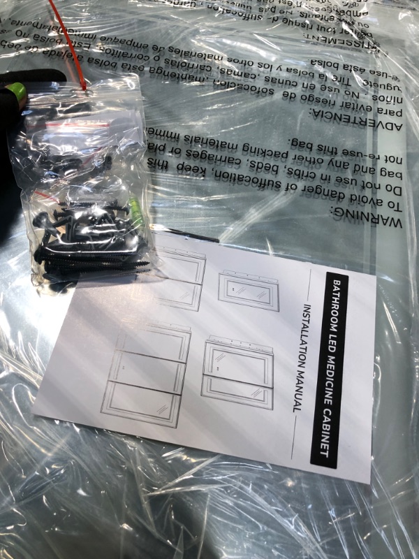 Photo 1 of ** FACTORY SEALED ** SOLD AS IS, NO REFUND/RETURN**
TokeShimi 20x26 Recessed Medicine Cabinet Mirror with Lights Tempered, 3-Color Stepless Dimmable Led Mirrored Medicine Cabinet Defog and Electrical Outlets, Modern Mirror with Storage