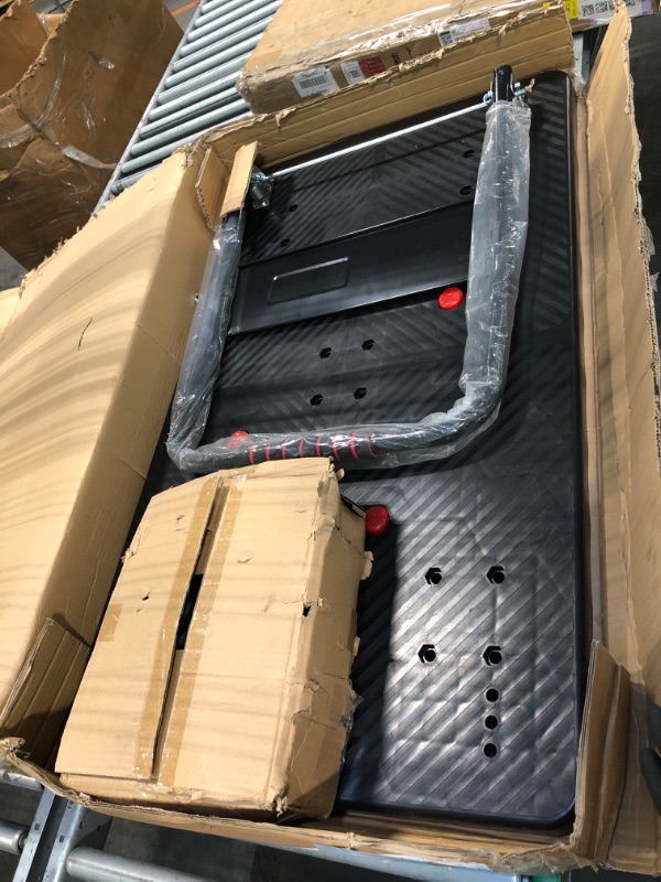 Photo 1 of ** LOOSE HARDWARE**
Dawot 1320lbs Foldable Platform Truck Dolly with Swivel Wheels, Heavy Duty Moving Platform Hand Truck, Moving Flatbed Cart Push Cart Platform Dolly Cart for Groceries, Warehouse(43.31" x 25.51" Black)