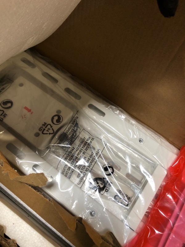 Photo 1 of ** FACTORY SEALED **  SOLD AS IS, NO REFUND/RETURN**
Rolanstar TV Stand with Mount and Power Outlet 51.2", Swivel TV Stand Mount for 32/45/55/60/65/70 inch TVs, Height Adjustable Modern Entertainment Center with Storage & LED Lights, TV Table White