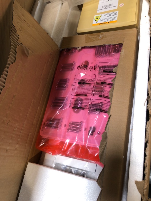 Photo 1 of ** FACTORY SEALED **  SOLD AS IS, NO REFUND/RETURN**
Rolanstar TV Stand with Mount and Power Outlet 51.2", Swivel TV Stand Mount for 32/45/55/60/65/70 inch TVs, Height Adjustable Modern Entertainment Center with Storage & LED Lights, TV Table White