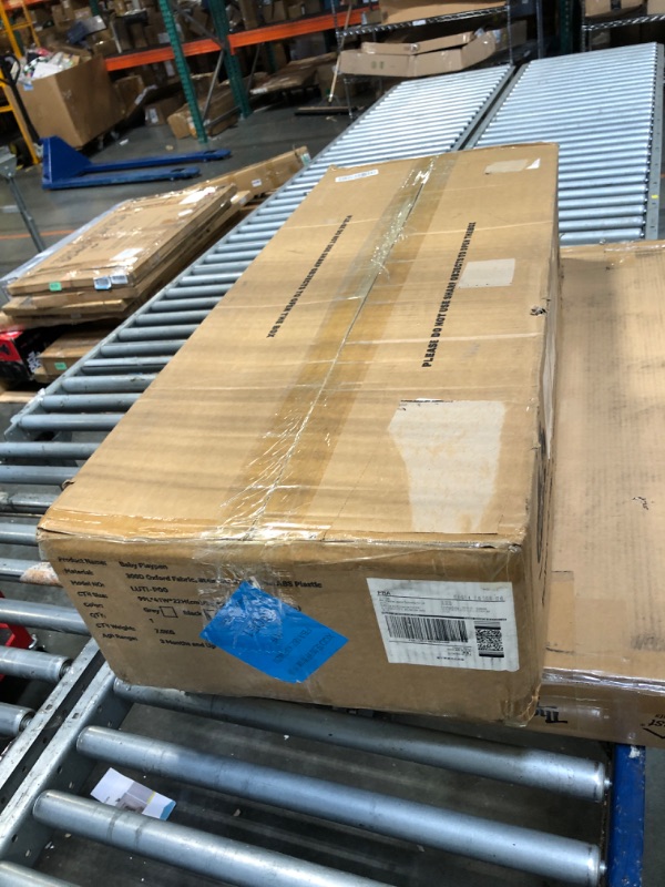 Photo 1 of **MINOR DAMAGE - USED**
LUTIKIANG Extra Large 79" x 71" Baby Playpen with Mat, Baby Gate Play Yard, Portable Toddler Playpen, Large Play Pen for Babies, Mat Included, Play Area for Babies and Toddlers (Black)