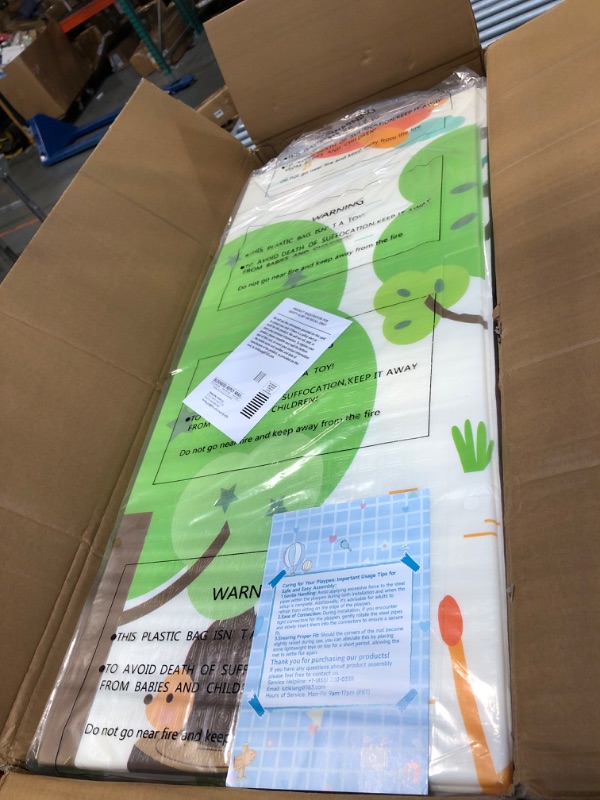 Photo 1 of **MINOR DAMAGE - USED**
LUTIKIANG Extra Large 79" x 71" Baby Playpen with Mat, Baby Gate Play Yard, Portable Toddler Playpen, Large Play Pen for Babies, Mat Included, Play Area for Babies and Toddlers (Black)