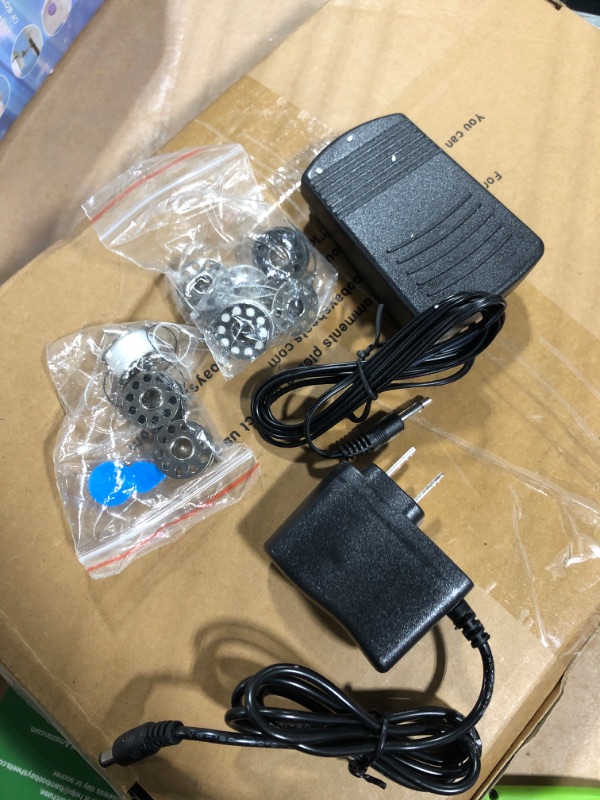 Photo 1 of Sewing Machine, 2 Modes Mini Sewing Machine for Beginners with Extension Table & Light, Portable and Easy to Use for DIY, Clothes, Home and Travel