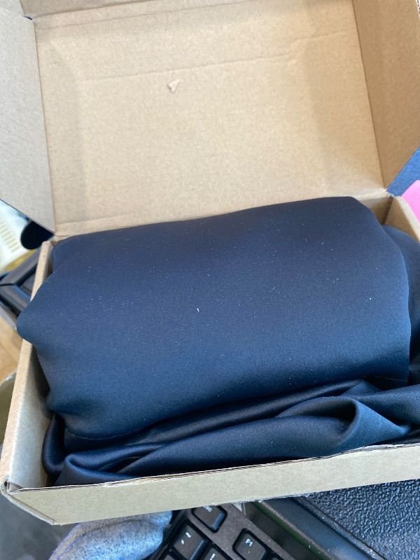 Photo 1 of **MISSING PARTS**
Pinkunn 40 x 48 Inch Office Cubicle Curtain with Stainless Steel Self Adhesive Hook Portable Privacy Door Partition Room Office Divider(Black)