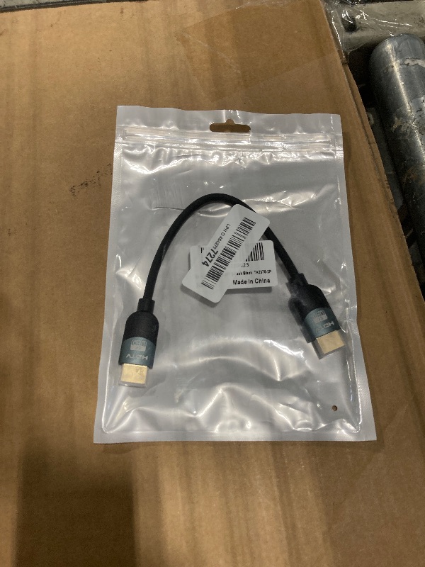 Photo 1 of ***1 missing*** 8K HDMI 2.1 Cable 0.5FT?6Inch?2-Pack, Ultra High Speed 48Gbps HDMI Braided Cord, Support HDR10+, eARC, SBTM, QMS, CEC, HDCP 2.3 for TV, Monitor, PC, Laptop, HDMI Switch, HDMI Splitter, KVM, Projector