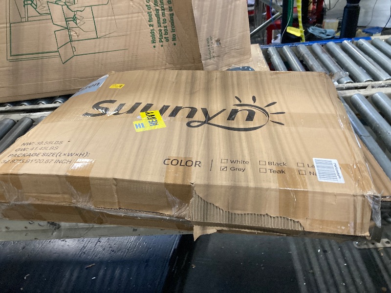 Photo 1 of *USED*
SUUNYN Oversized Outdoor Rocking Chair, High Back Porch Rocker Chair, HDPE All Weather Resistant Rocking Chairs for Patio, 380lbs Weight Capacity, Grey