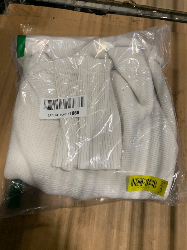 Photo 1 of **MINOR DAMAGE - USED**
Zeagoo Women's Turtleneck Sweater 2025 Fall Winter Chunky Knitted Pullover High Low Hem Trendy Basic Jumper Top White M