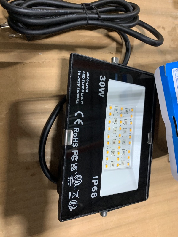 Photo 1 of *** 1 PACK *** LED Flood Light Outdoor 30W, 300W Equivalent 3000LM Smart RGB Landscape Lighting with APP Control, DIY Scenes -Timing - Warm White 2700K -Color Changing Uplight, IP66, US Plug, No Remote MELPO(4 Pack)