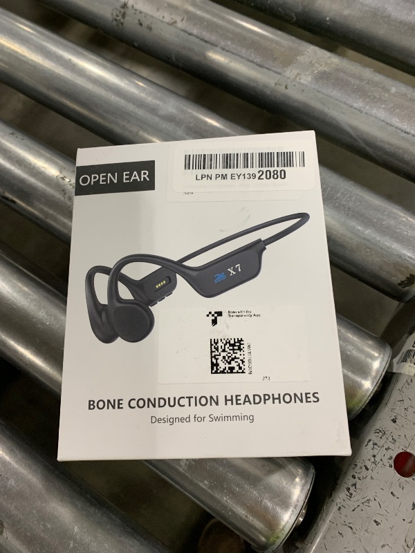 Photo 1 of Swimming headphones-bone conduction headphones, IP68 waterproof built-in MP3 player 32G memory, underwater swimming headphone, wireless open Earphones Bluetooth 5.3, for running, cycling (black)