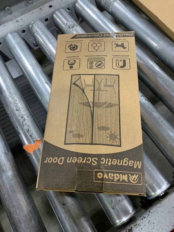 Photo 1 of Magnetic Screen Door, Door Screen Magnetic Closure-Keeps Bugs Out Let Breeze in, Heavy Duty Mesh - Pet and Kid Friendly, Works with Front Doors, Sliding Doors (Fit Door Size 36 x 98 Inch)