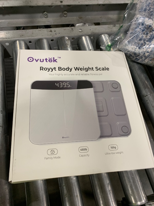 Photo 1 of Ovutek Scale for Body Weight, Highly Accurate 450lb Digital Bathroom Scales for People, Automatic Weighing Machine for Baby, Pet, Light Items, Large LED, Sturdy and Durable Base, White