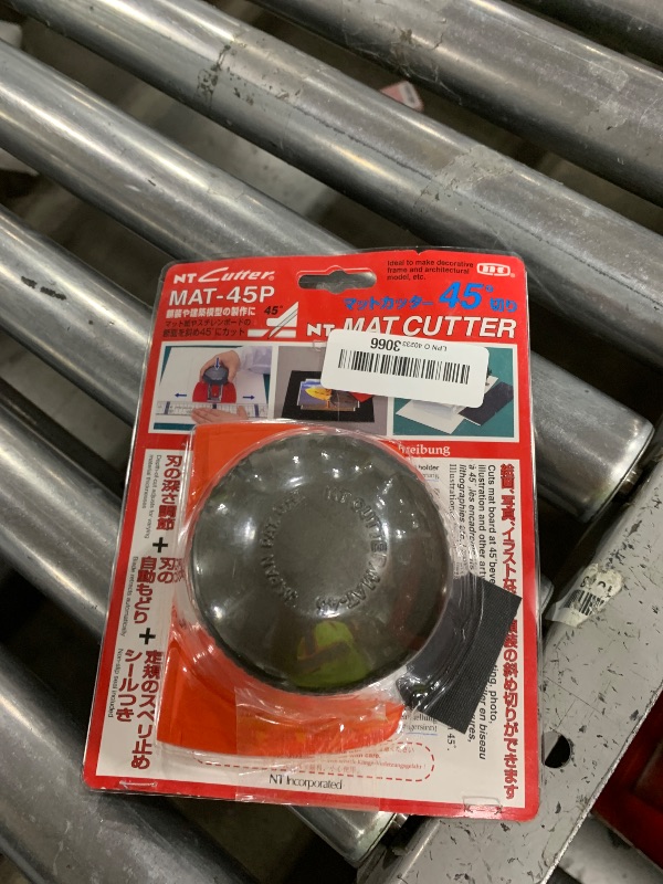 Photo 1 of NT Professional Mat Cutter, 45 Degree Bevel Mat Board Cutter, 1 Cutter (MAT-45P), Aluminum Die-Cast Grip, Red/Grey