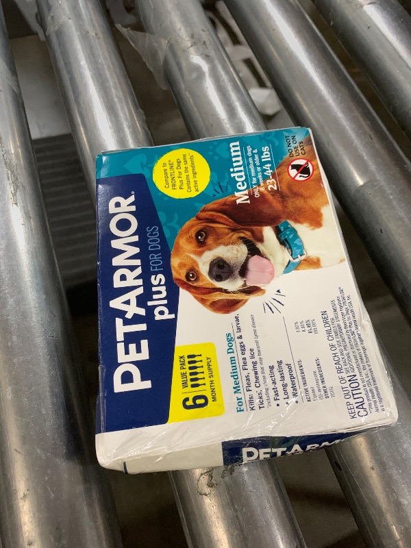 Photo 1 of PetArmor Plus Flea and Tick Prevention for Dogs, Dog Flea and Tick Treatment, 6 Doses, Waterproof Topical, Fast Acting, Medium Dogs (23-44 lbs)