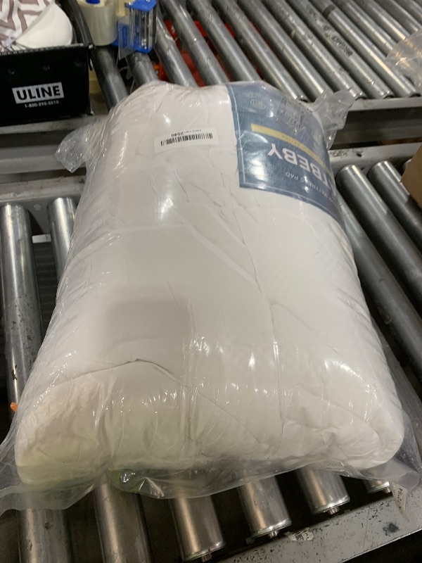 Photo 1 of MATBEBY California King Mattress Pad - Cooling Breathable Mattress Topper, Quilted Fitted Mattress Protector, Pillow Top Mattress Cover with 8-21" Deep Pocket, Soft, Machine Washable, White, Cal King