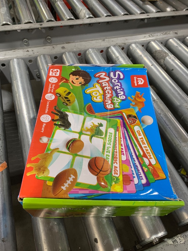 Photo 1 of Coogam Sorting Toy for Toddlers, Animals Dinosaurs Fruits Vehicles Foods Fishes Balls Farm Playset, Fine Motor Montessori Game Preschool Educational Learning Gift for Year Old Kids