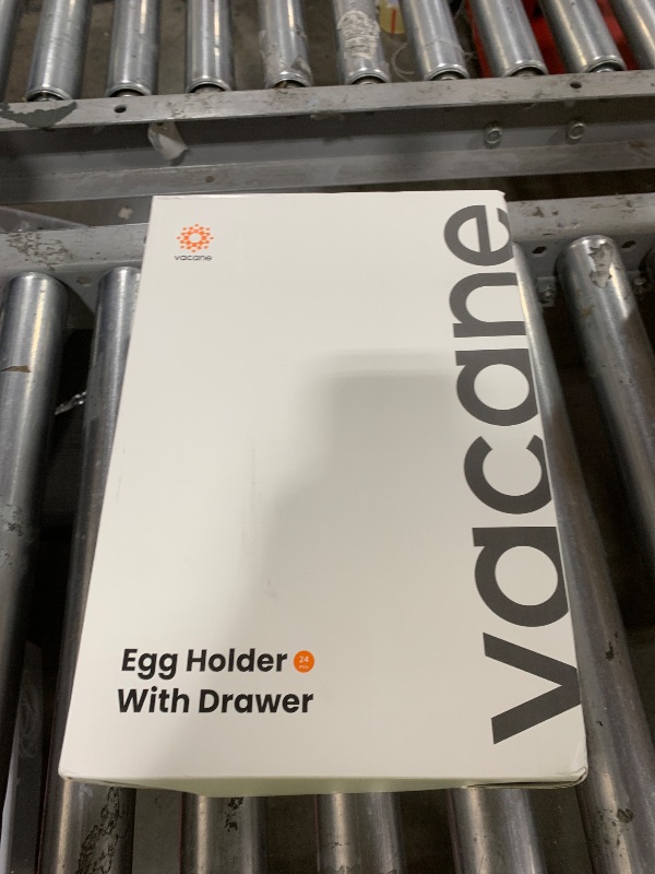 Photo 1 of vacane 24 Capacity Egg Holder for Refrigerator Organizer Bins, BPA Free Egg Storage Container with Non-Slip Pads, Space-Saving Egg Tray for Fridge Drawer