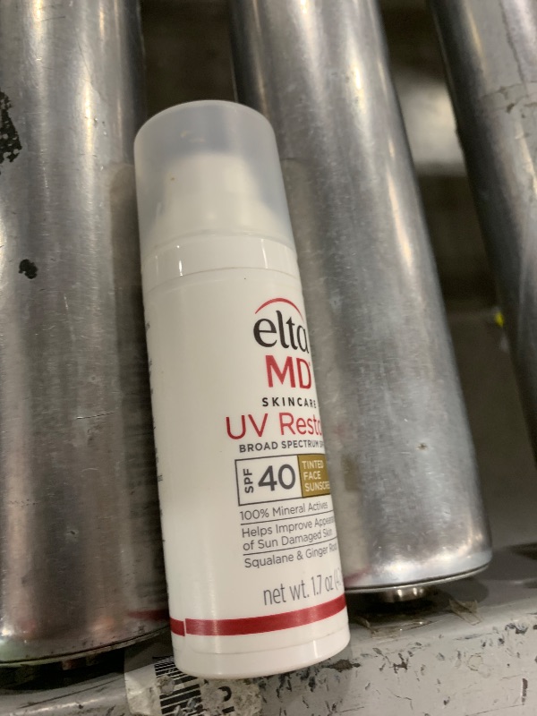 Photo 1 of EltaMD UV Restore Tinted Sunscreen for Face SPF 40, Tinted Mineral Sunscreen for Sun Damaged Skin Repair Face, Anti Aging Zinc Oxide Moisturizer Formula, 1.7 oz