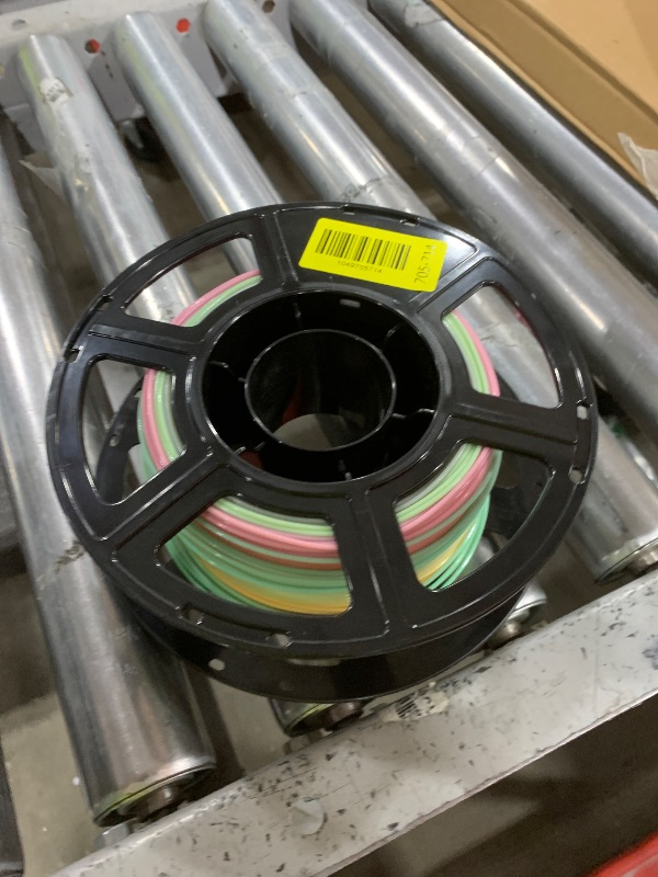 Photo 1 of FLASHFORGE Glow in The Dark Rapid PLA Filament 1.75mm, Luminous Melody Fast Color Change Multicolored Rainbow Filament, Max 500mm/s High-Speed Printing, High Brightness and Long-lasting Glowing Effect